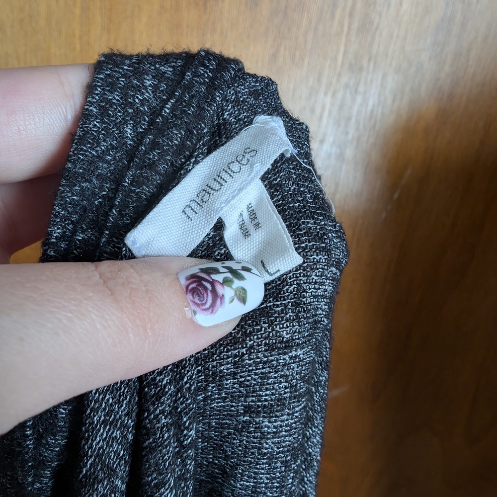 Maurice's Tie Front Raglan Tee - Picture 3 of 3